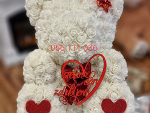 Veliki medo ruza 38cm cvjetni poklon dan zaljubljenih