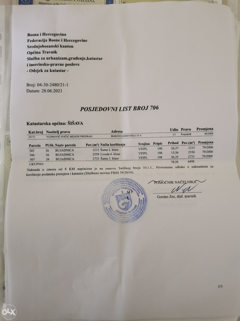 Zemljište Travnik 2