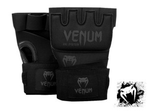Venum- Kontact gel bandaže (Black Matte)