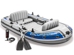 Intex Excursion 4 Čamac Sa Veslima i Pumpom