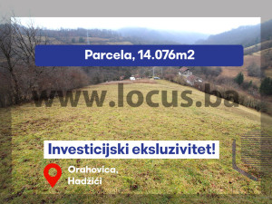 LOCUS: Zemljište površine 14.076m2, Raštelica, Hadžići