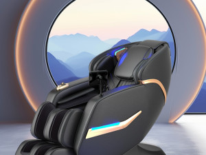 Masažna fotelja Crna 3D Masaža celog tela+Muzika**NOVO 2025**