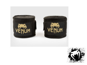 Venum - Kontact Boks Bandažeri - 4.5m - (Black/Gold)