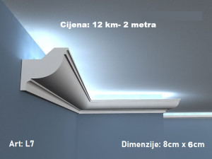 AKCIJA!!! LED LAJSNE ZA LED TRAKU (Ukrasne, sabijeni stiropor)