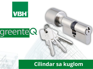 Cilindar za vrata 40mmKUGLA/55 mm