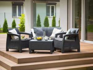 Vrtna Garnitura rattan Corfu II box CURVER
