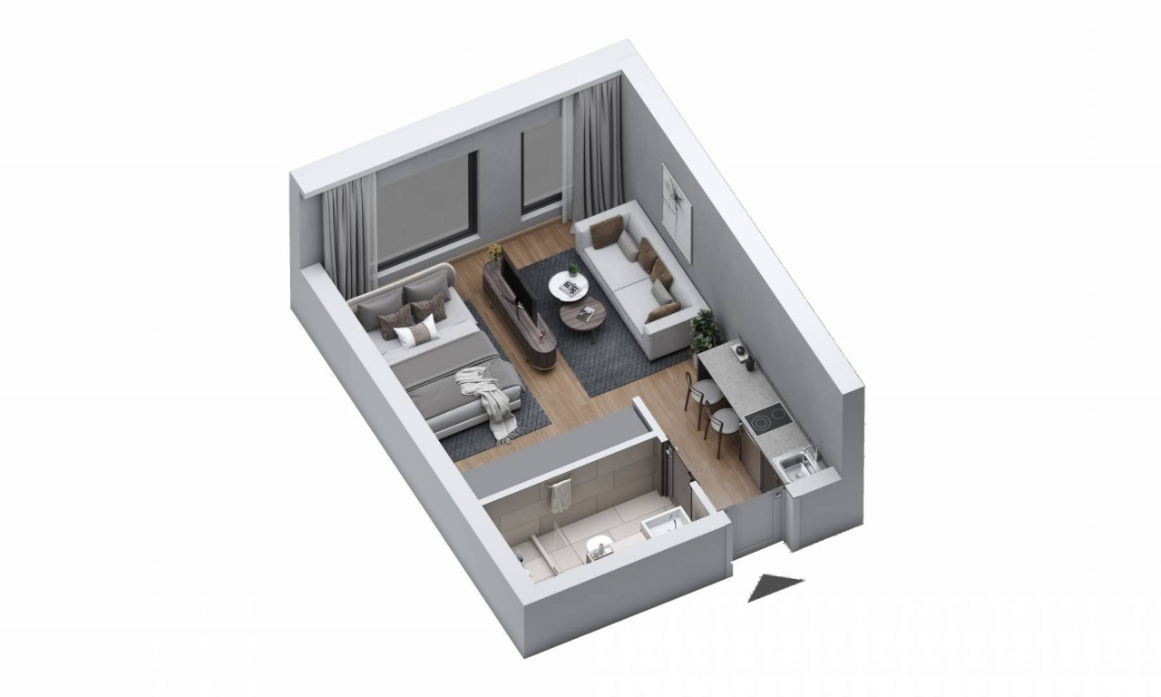Studio apartman 26,58m2 Jahorina Snježna Dolina 2