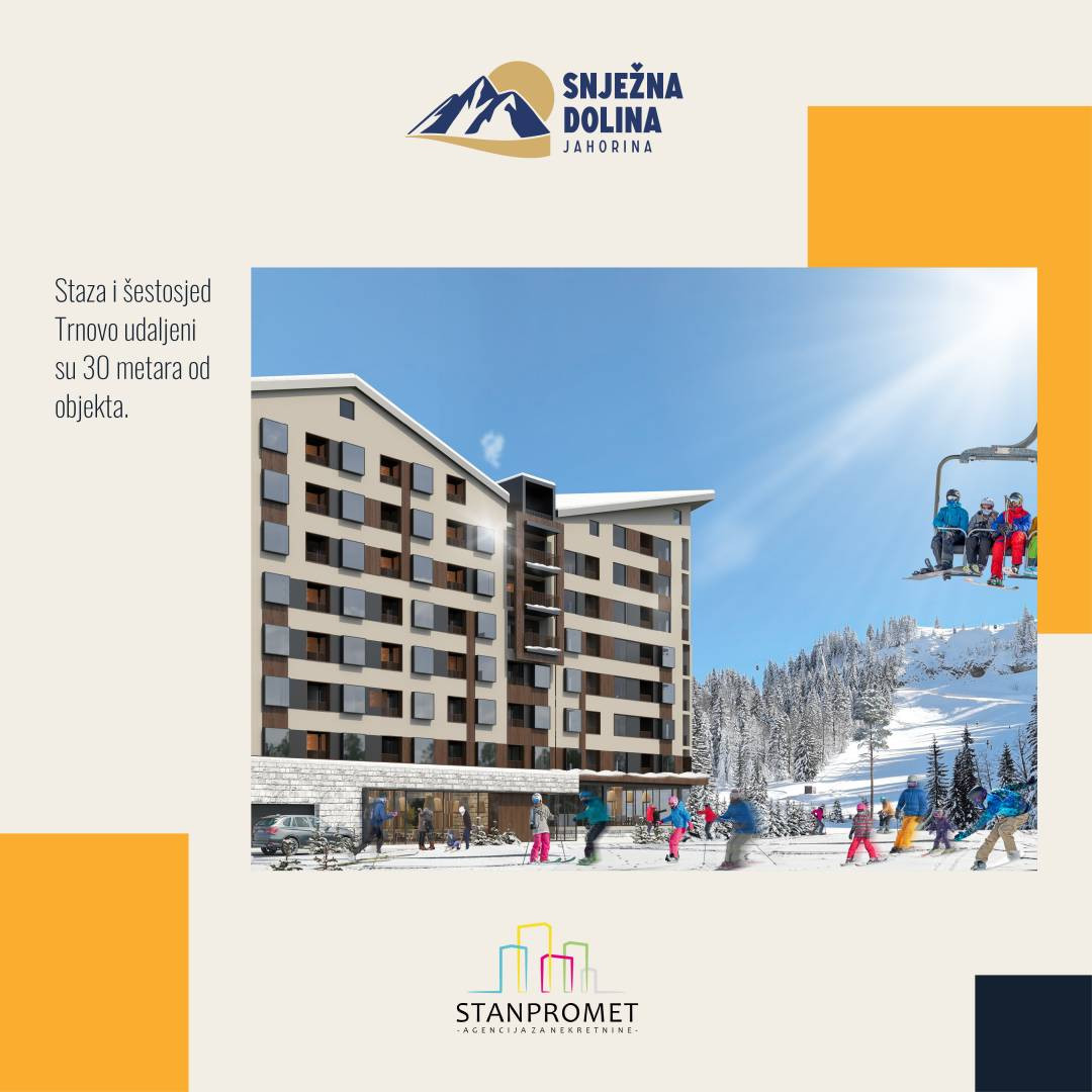 Studio apartman 24,80m2 Jahorina Snježna Dolina 6