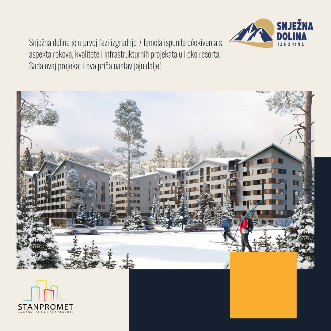 Studio apartman od 25,14m2 Snježna Dolina Jahorina 5
