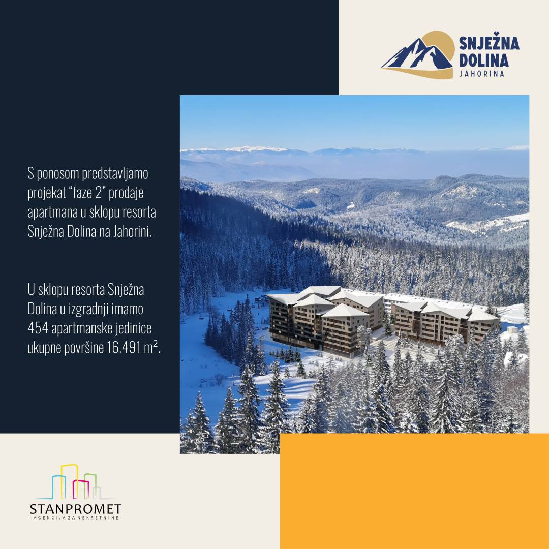 Studio apartman od 25,14m2 Snježna Dolina Jahorina 4