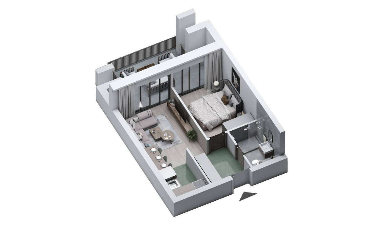 Dvosoban apartman 42m2 Snježna Dolina Jahorina 2