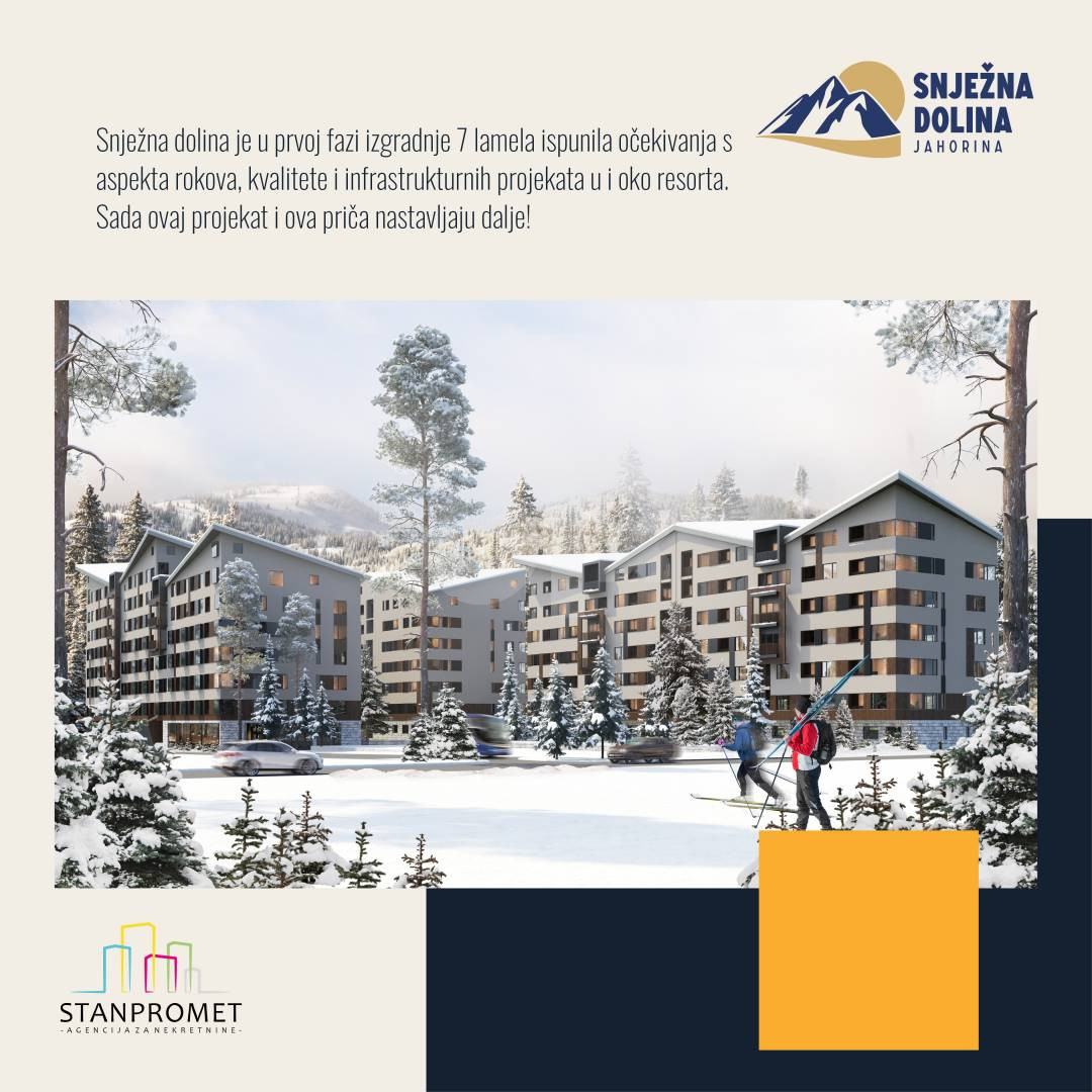 Dvosoban apartman 35m2 Snježna Dolina Jahorina 7