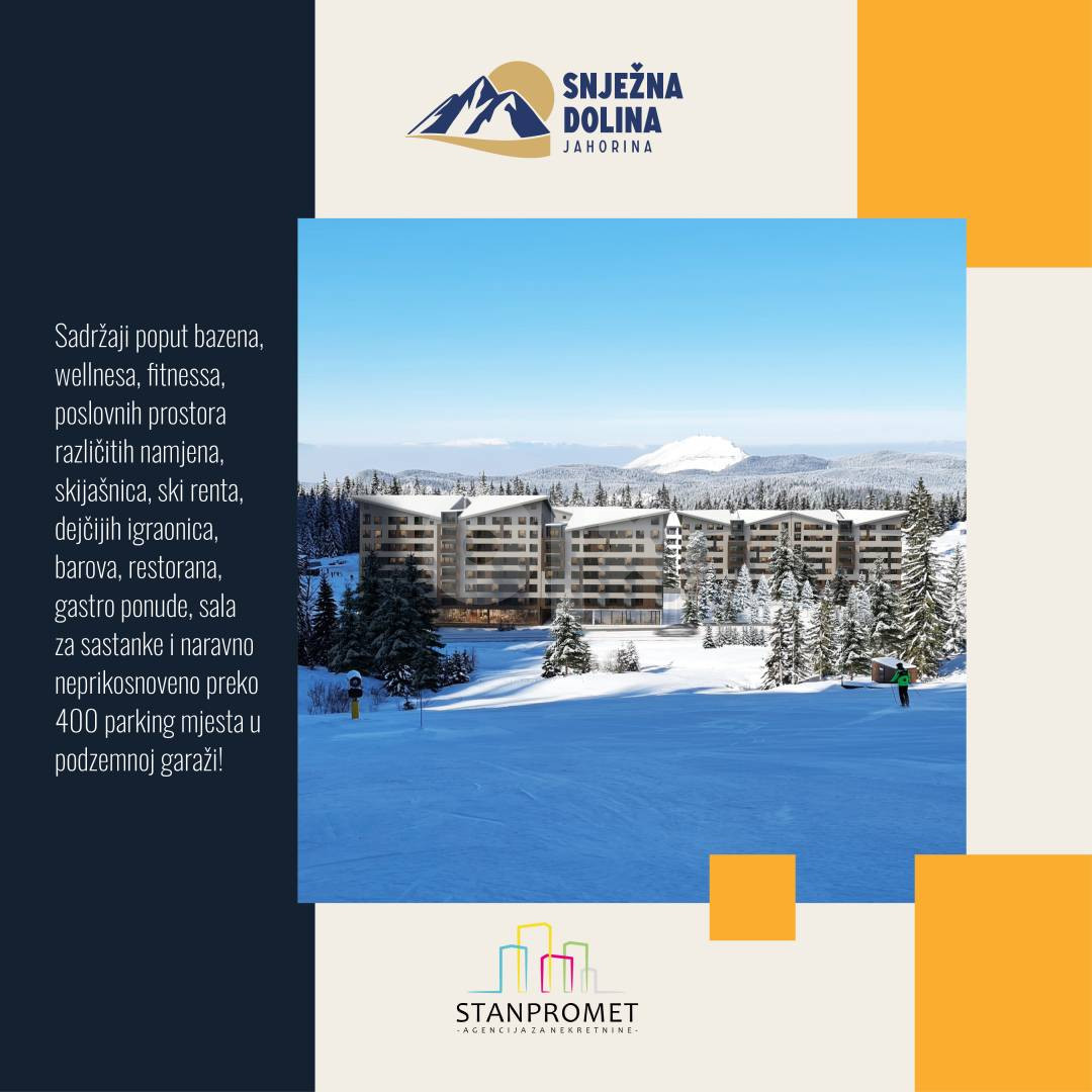 Dvosoban apartman od 43.40m2 Jahorina Snježna Dolina 9