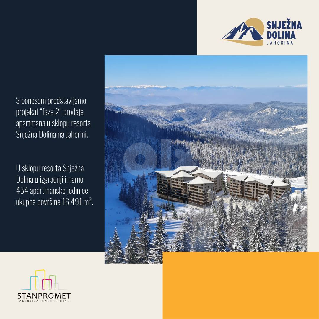 Studio apartman od 22.81m2 Snježna Dolina Jahorina 6