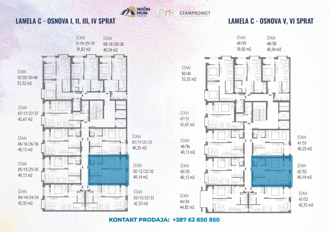 Dvosoban apartman od 40.14m2 Snježna Dolina Jahorina 4