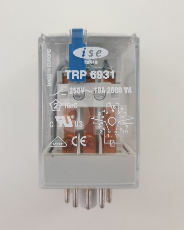 Utični relej TRP 6931, 24VDC, ISKRA