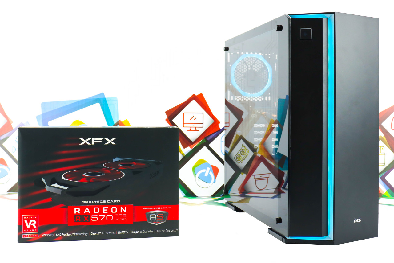 Gaming PC Armor V705-11; i3-12100f RX 570 DOPER-TECH - Desktop Računari ...