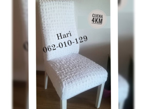 Navlake za stolice bijele narcis prekrivac na stolicu b