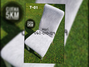 Presvlake za stolice barok talas svijetlo sive bež T-01