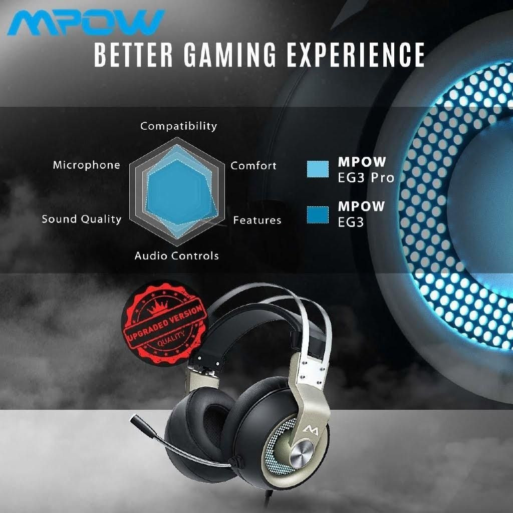 Pro Gaming Slušalice sa mikrofonom MPOW EG3 PRO