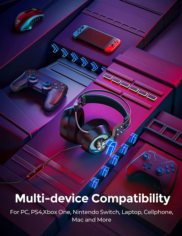 Pro Gaming Slušalice sa mikrofonom MPOW EG3 PRO