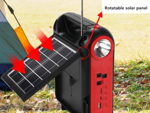Bluetooth SOLARNI Zvucnik, lampa, FM Radio