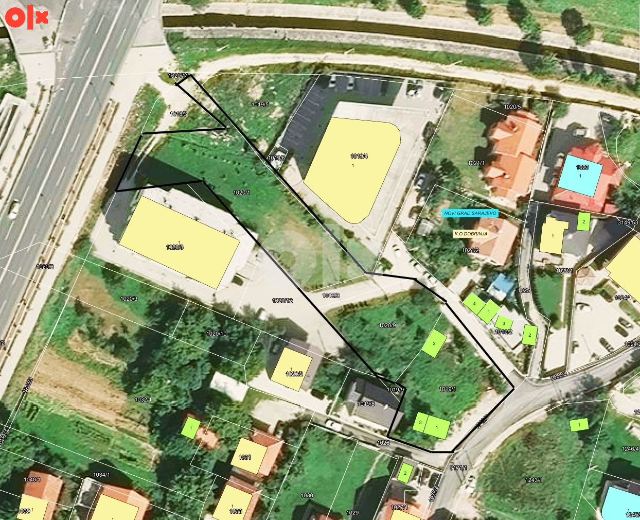 Zemljište Dobrinja-Nedzarići-Novi Grad-Sarajevo 2580m2 2