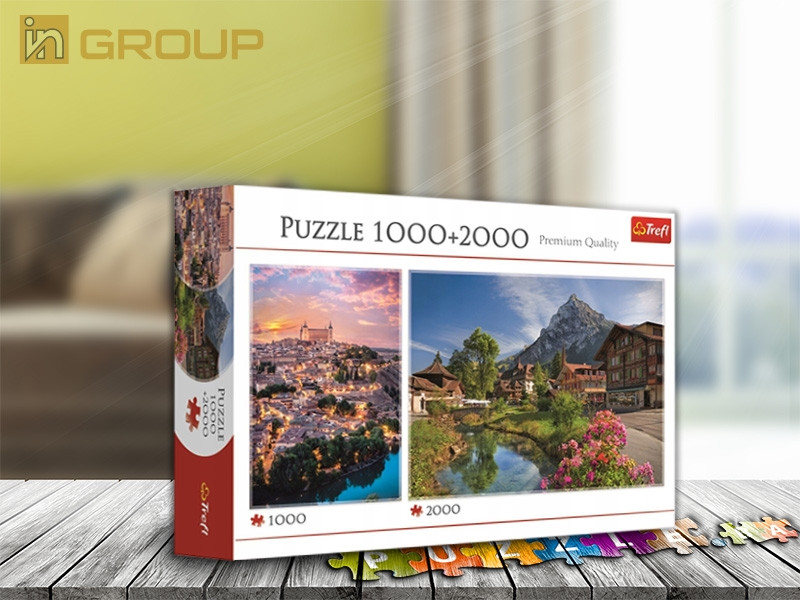 Puzzle - Alpe + Toledo | 2000+1000 komada