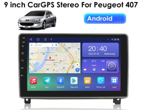 Peugeot 407 Android Multimedija 9" Novo