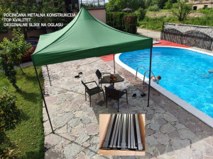 Tenda 3x3m Paviljon 3x3m Tenda Tende Zelena