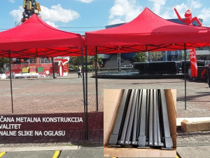 Tenda 3x3m Paviljon 3x3m Tenda Tende Crvena