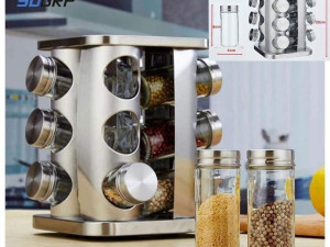 Set za zacine 12 posuda + Inox drzac
