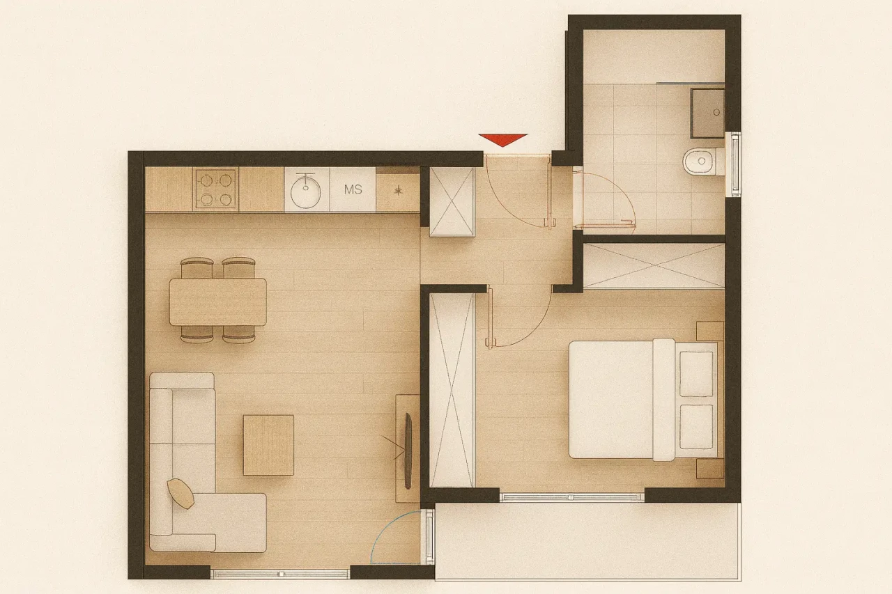 Novogradnja Dolac Malta 47m2, 48m2, 57m2, 73m2. 3