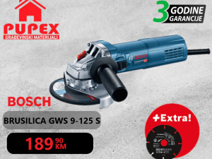 BRUSILICA GWS 9-125 S + GRATIS VIŠENAMJENSKA PLOČA