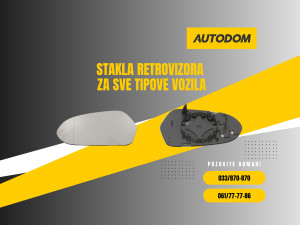 Staklo retrovizora ogledalo za sva vozila AUTODOM