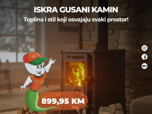 Gusani kamin na drva ISKRA-GUČA