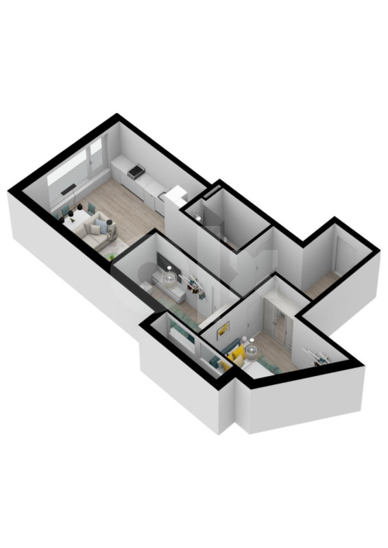 trodsoban apartman 64 m2 3