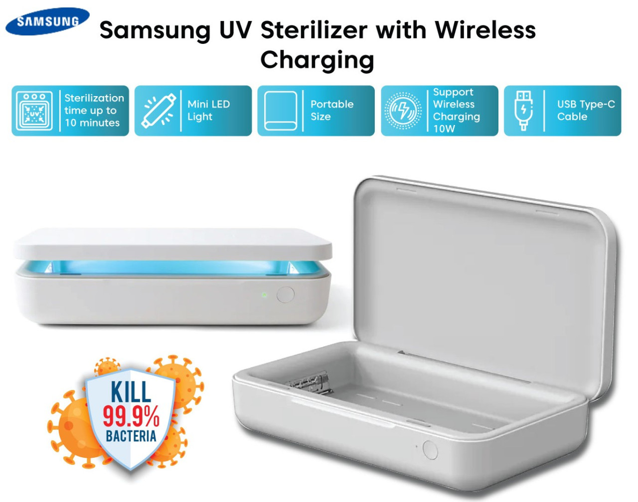 Uv Light Samsung Uv Steriliser With Wireless Charging Samsung Uv