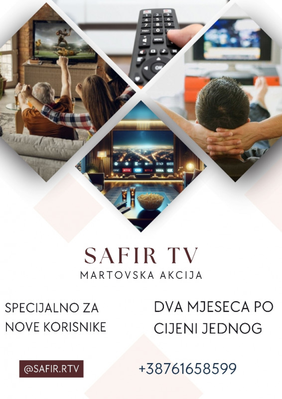 IPTV SAFIR |PROGRAMI I VIDEOTEKA|