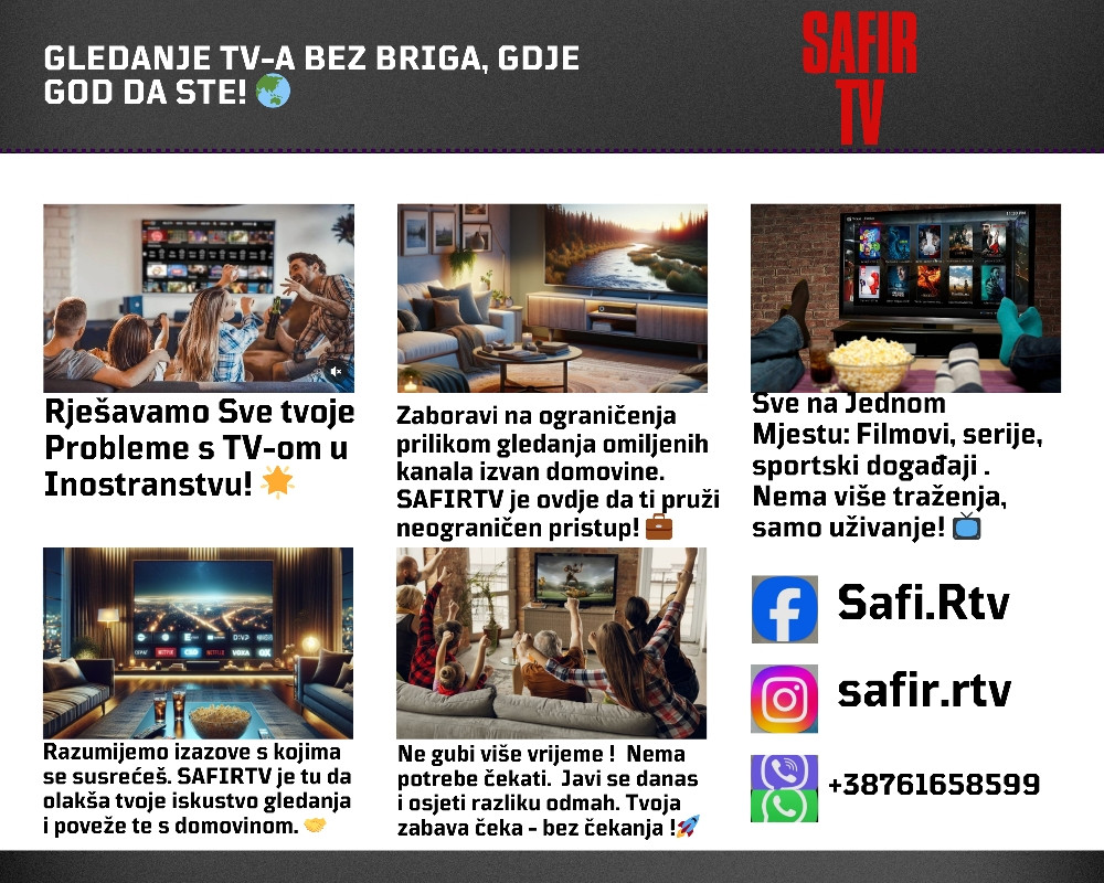 IPTV SAFIR |PROGRAMI I VIDEOTEKA|