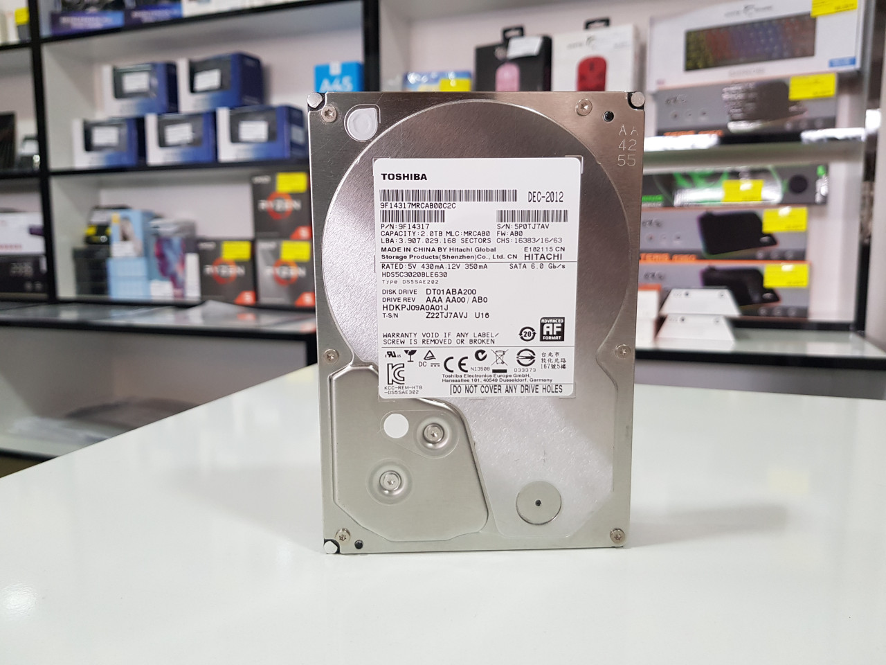 HDD 2TB Hard disk 2 TB TOSHIBA HITACHI 100 zdravlje Hard diskovi