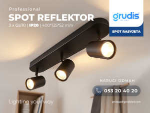 SPOT REFLEKTOR 3 X GU10 plafonjera