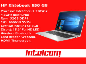 NOVO! HP Elitebook 850 G8 Core i7 11th gen.