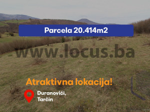 LOCUS: Građevinsko zemljište 20.414m2, Tarčin, Hadžići