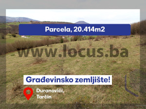 LOCUS: Građevinsko zemljište 20.414m2, Tarčin, Hadžići