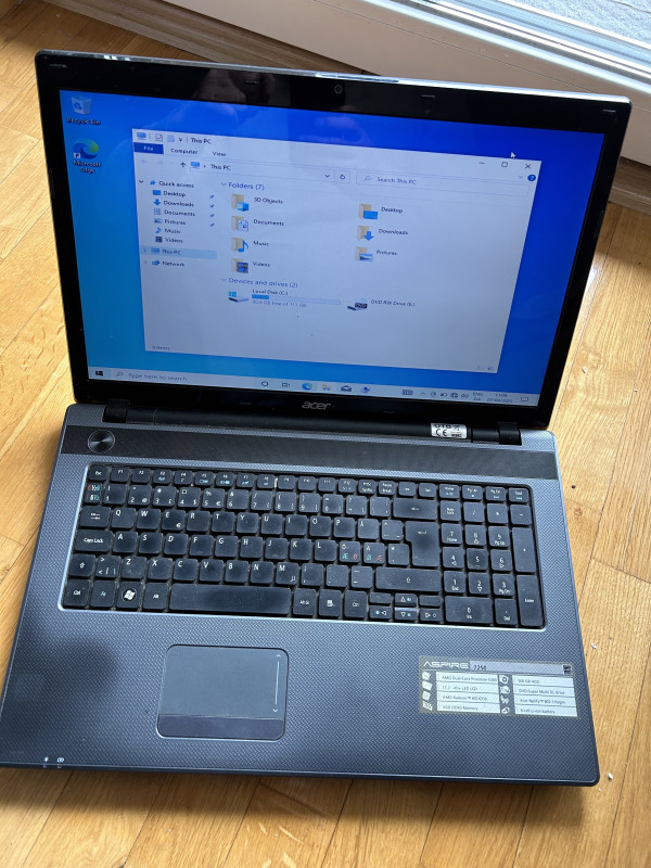 Réparation PC Portable Acer Aspire 7250 Paris - Centre Réparation Paris