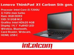 Lenovo ThinkPad X1 Carbon 5th gen.