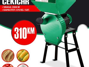 Mlin cekicar za zito sa nogarima 3900w monofazni