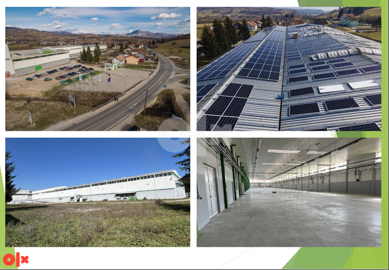Poslovno -proizvodni prostori  od 200- 12.000m2 - Donji Vakuf 2