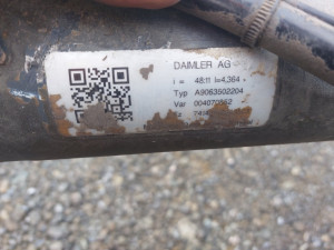 DIFERENCIJAL MERCEDES SPRINTER 51:13 48:11 CRAFTER